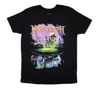 Rock Off officially licensed products Megadeth - Camiseta contaminada, Negro, M