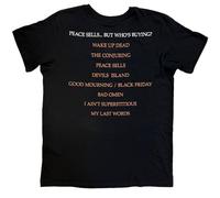 Rock Off officially licensed products Megadeth Peace Sells Album - Camiseta, Negro, M