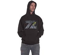 Rock Off officially licensed products Metallica Charred 72 (M72) Hombre Sudadera con Capucha Negro 80% algodón, 20% poliéster Regular
