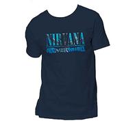 Rock Off Officially Licensed Products Nirvana Nevermind Hombre Camiseta Azul Marino M 100% algodón Regular