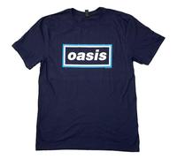 Rock Off officially licensed products Oasis - Camiseta con logotipo de Maine Road Event (azul marino), azul, M
