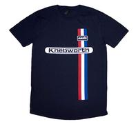 Rock Off officially licensed products Oasis Knebworth - Camiseta de rayas verticales, azul marino, XXL