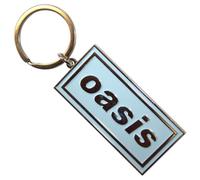 Oasis Logo Sky Blue Band Logo Llavero Talla Única, Azul, talla única