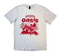 Rock Off officially licensed products Oasis 'What The World's Been Waiting for' (Natural) - Camiseta, natural, L