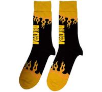 Rock Off officially licensed products Pantera Flame Band - Calcetines tobilleros con logotipo (talla única), Negro, Talla única