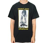 Rock Off officially licensed products Pearl Jam 'Choices' - Camiseta (Negra)
