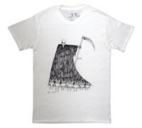 Rock Off officially Licensed Products Radiohead Grim Reaper - Camiseta orgánica, blanco, M