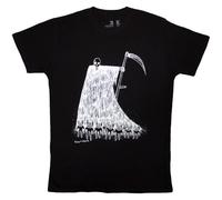 Rock Off officially licensed products Radiohead Grim Reaper - Camiseta orgánica, Negro, L