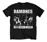 Rock Off officially licensed products Ramones CBGB 1978 Oficial Camiseta para Hombre (X-Large)