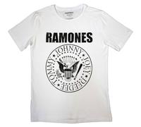 Rock Off officially licensed products Ramones Presidential Seal - Camiseta ajustada para mujer, blanco, XXL