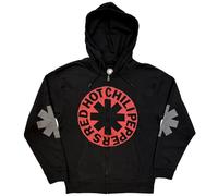 Rock Off officially licensed products Red Hot Chili Peppers Asterisk Circle Oficial Sudaderas Capucha Hombre (Small)