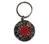 Rock Off officially licensed products Red Hot Chili Peppers - Llavero de plástico plateado con logotipo de asterisco