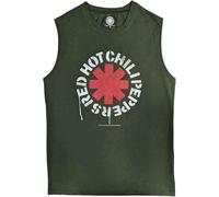 Rock Off officially licensed products Red Hot Chili Peppers Tank Top Muscle T Shirt Stencil Nuevo Oficial Unisex Size XXL, Verde