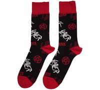 Rock Off officially licensed products Slayer Band - Calcetines tobilleros con patrón de logotipo, talla 36-44, color negro, M, Negro, M