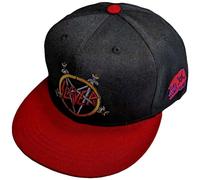 Rock Off officially licensed products Slayer Hell Awaits - Gorra de béisbol, diseño con logo de banda, color rojo, Rojo -, talla única