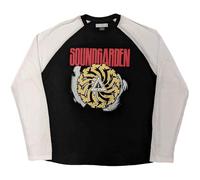 Rock Off officially licensed products Soundgarden T shirt Tour 2017 nuevo oficial unisex negro Raglan manga larga, Negro , L