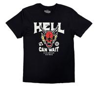 Rock Off officially licensed products Stranger Things Hell Can Wait Oficial Camiseta para Hombre (Medium)