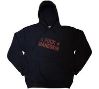 Rock Off officially licensed products Sudadera con capucha con logotipo de Maneskin Band, Negro, S