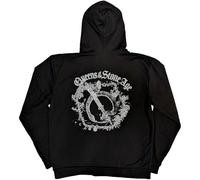 Rock Off officially licensed products Sudadera con capucha Queens of The Stone Age Floral Chains, Negro , M
