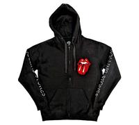 Rock Off officially licensed products Sudadera con capucha The Rolling Stones Hackney Diamonds Shattered Tongue oficial, Negro , L