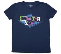 Rock Off officially licensed products The Beastie Boys Multicolour Logo Camiseta para Mujer, Turquesa, XXL