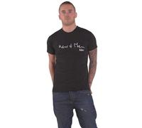 Rock Off officially licensed products The Beatles Camiseta Now & Then Handwritten Nuevo Oficial Hombre Negro, Negro, XL