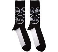 Rock Off officially licensed products The Beatles Drum Logo Repeat - Calcetines tobilleros talla única, Negro, Talla única
