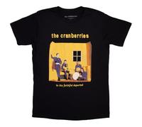 Rock Off officially licensed products The Cranberries Faithfully Departed Cover - Camiseta, Negro, XL