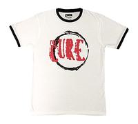 Rock Off officially licensed products The Cure Ringer T Shirt Circle Band Logo Nuevo Oficial Unisex Blanco, blanco, M