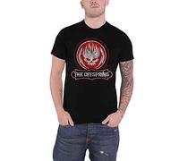 Rock Off officially licensed products The Offspring Distressed Skull Hombre Camiseta Negro XL 100% algodón Vorne Bedruckt Regular