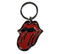 The Rolling Stones - Llavero clásico de lengua, tamaño único, Negro -, talla única
