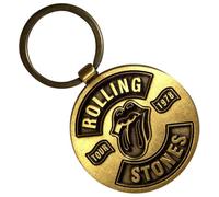 Rock Off officially licensed products The Rolling Stones Classic Tongue Tour 78 - Llavero de doble cara, talla única, dorado, Talla única