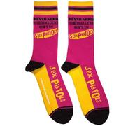 Rock Off officially licensed products The Sex Pistols NMTB - Calcetines de rayas, talla única, rosa, Altoa única