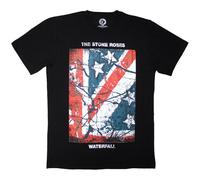 Rock Off officially Licensed Products The Stone Roses Waterfall T Shirt, Negro , L