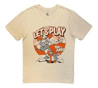 Rock Off officially licensed products Tom and Jerry Let's Play Oficial Camiseta para Hombre (Small)
