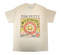 Rock Off officially Licensed Products Tom Petty and The Heartbreakers Wildflowers - Camiseta, arena, S