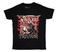 Rock Off officially licensed products Trivium Shogun Band - Camiseta con logotipo, Negro, M