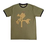 Rock Off officially licensed products U2 Joshua Tree Europe Tour 1987 Ringer - Camiseta, verde, M
