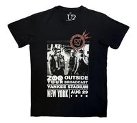 Rock Off officially licensed products U2 Zoo TV Tour NY 1992 Premium Carbon Oficial Camiseta para Hombre (Small)