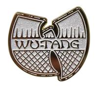 Rock Off officially licensed products Wu-Tang Clan - Pin con logotipo blanco y dorado, talla única, blanco, Talla única