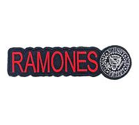 Rock Off Parche tejido oficial con logotipo y sello de Ramones