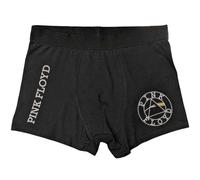 Rock Off Pink Floyd - Calzoncillos tipo bxer unisex con logotipo de crculo, color negro, Negro, M