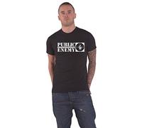 Rock Off Public Enemy T Shirt Classic Logo Nuevo Oficial De Los Hombres Size S