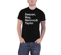 Rock Off Queen T Shirt Helvetica Names Band Logo Nuevo Oficial Size L