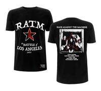 Rock Off Rage Against The Machine T Shirt Battle Star Band Logo Nuevo Oficial Hombre Negro Talla M
