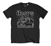 Rock Off The Doors Jim Morrison Lying on Stage Oficial Camiseta para Hombre (X-Large)