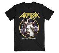 Rock Off Trade Anthrax T Shirt Spreading The Disease Track List Nuevo Oficial De Los Hombres Size S