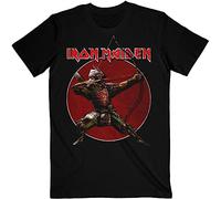 Rock Off Trade Iron Maiden T Shirt Senjutsu Eddie Archer Rojo Circle Nuevo Oficial De Los Size M
