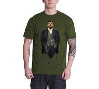 Rock Off Trade Peaky Blinders T Shirt Dripping Tommy Logo Nuevo Oficial De Los Hombres Verde Size M