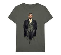 Rock Off Trade Peaky Blinders T Shirt Dripping Tommy Logo Nuevo Oficial De Los Hombres Verde Size XXL